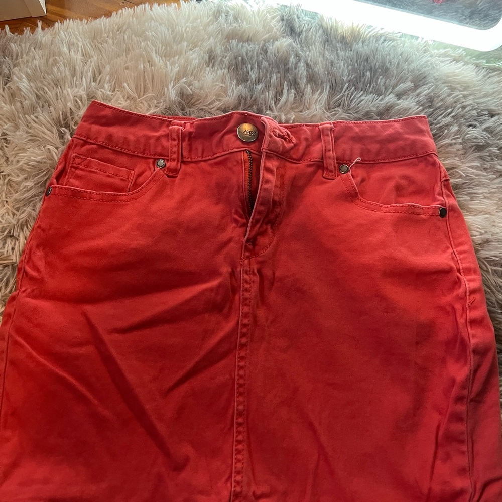 Women's Red Jeans